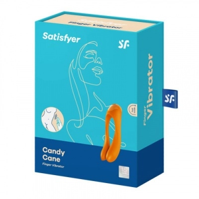 Satisfyer Candy Cane - Универсальный вибратор для пар оранжевый